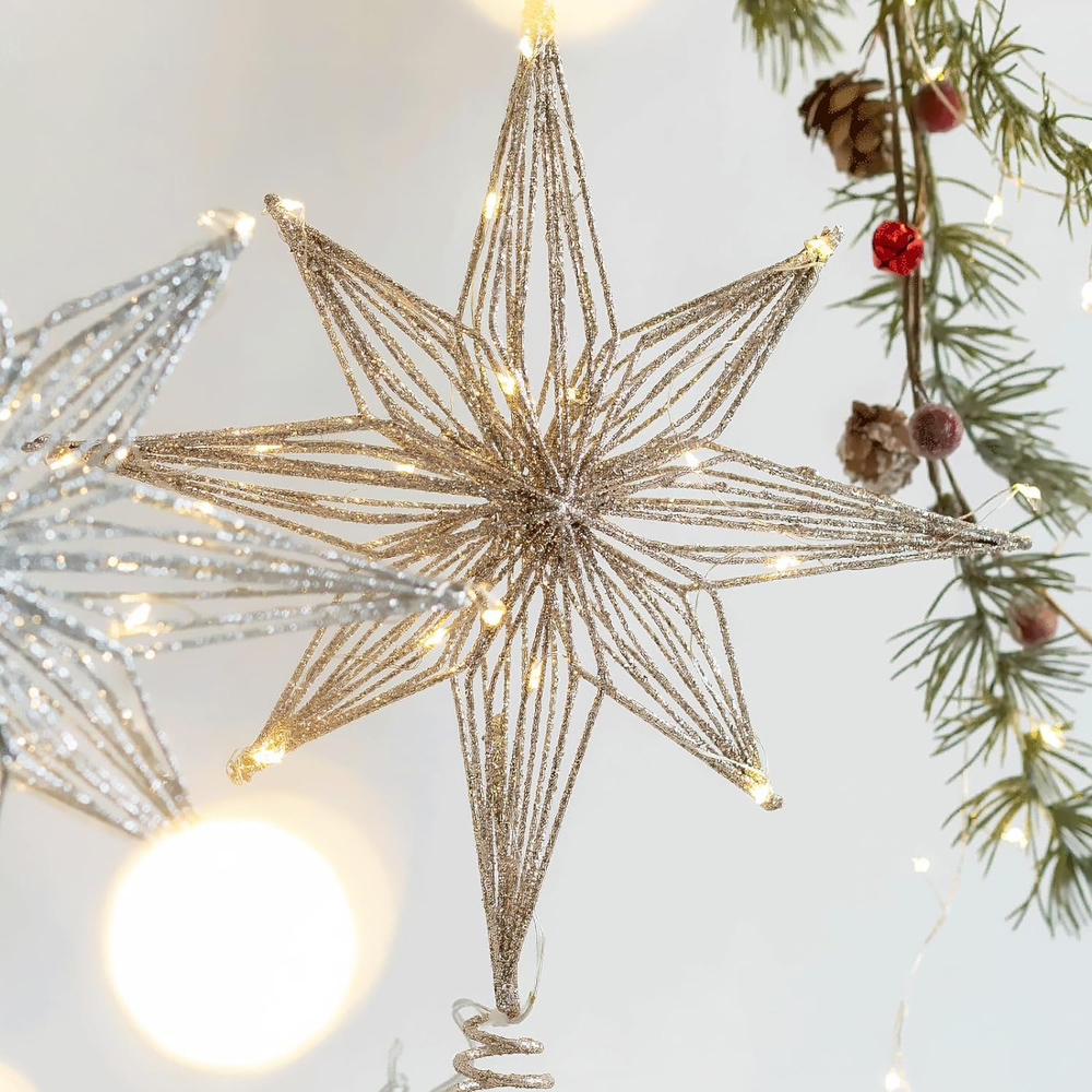 Star Tree Topper - Gwiazda na szczyt choinki LED 30