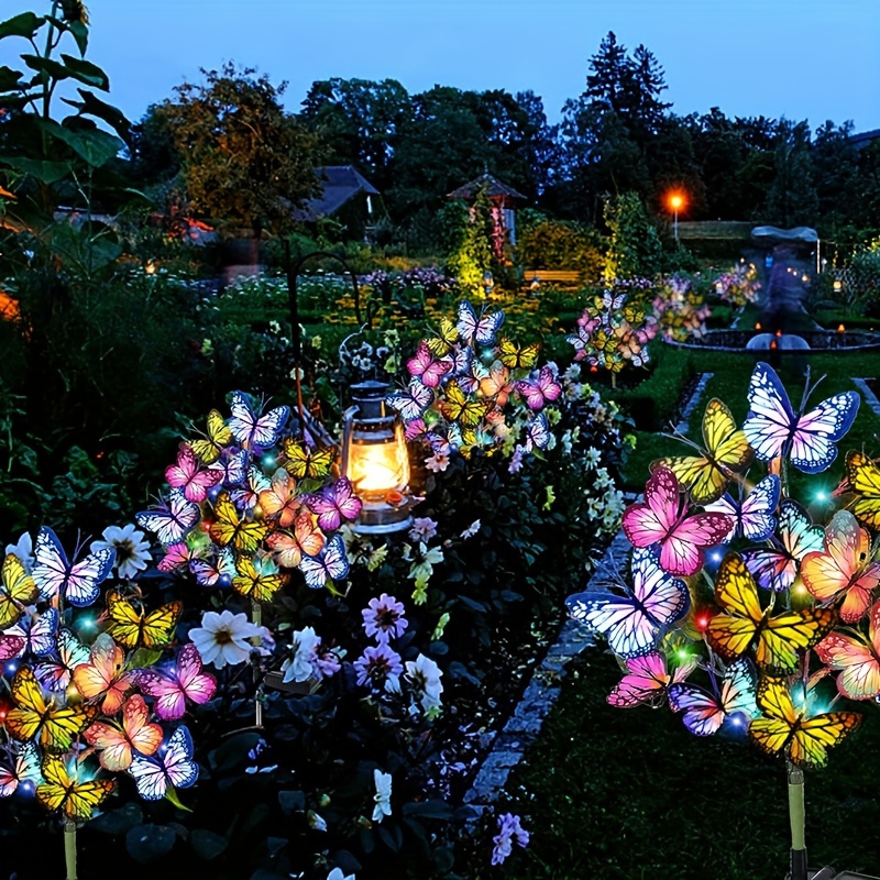Christmas Lights Outdoor - Solarny LED Motyl Lampki Ogrodowe Wodoodporne