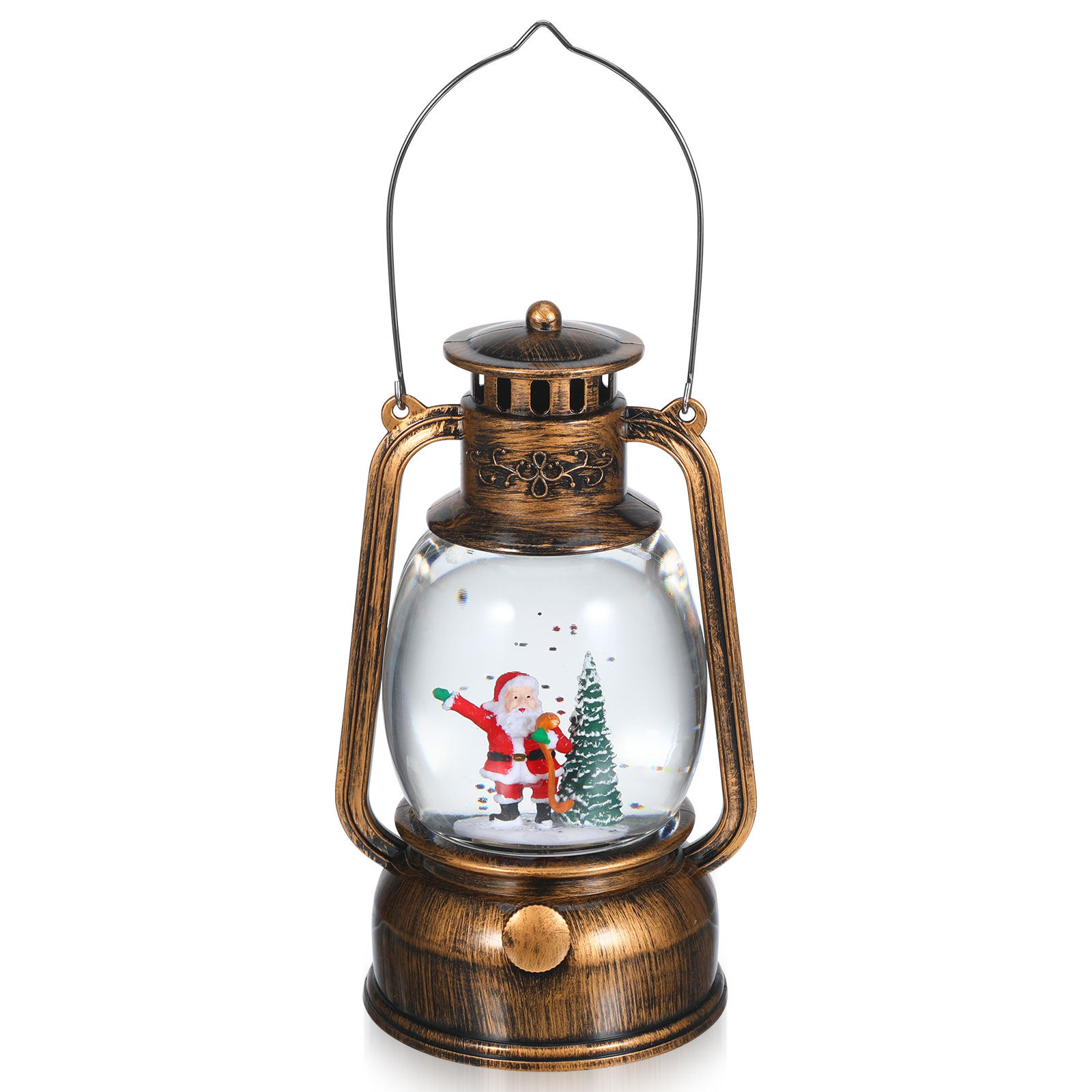 Snow Globe Musical - Oświetlona muzyczna kula śnieżna z latarnią,