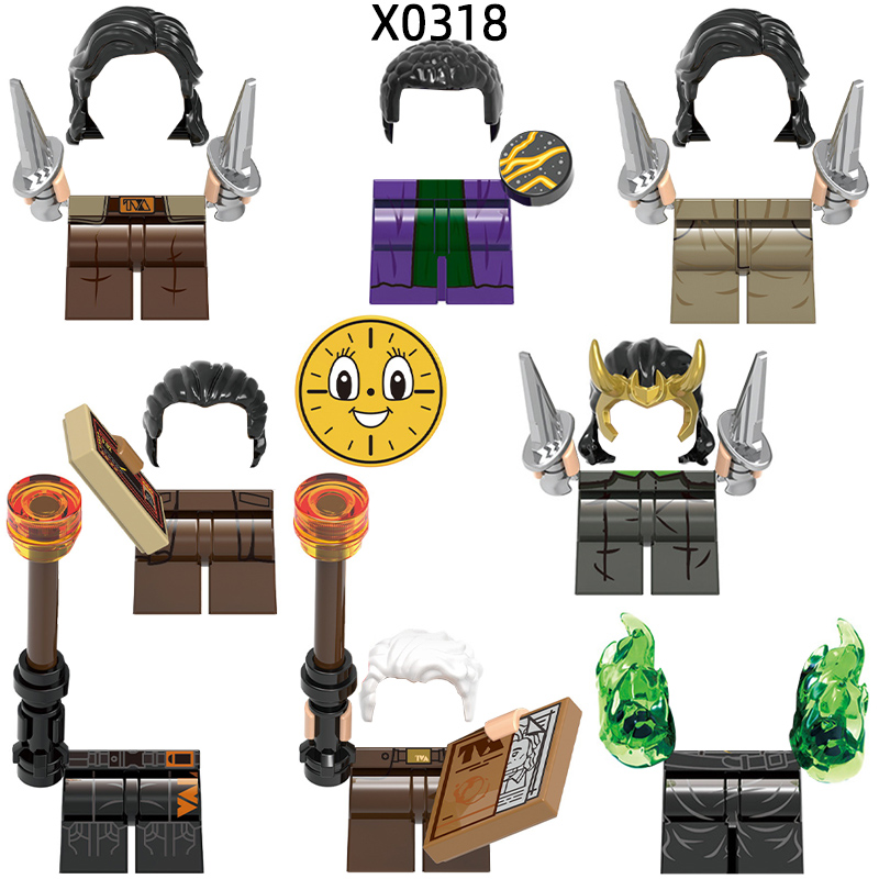 Lego Set Creator - Figurki książki z bronią nogi do