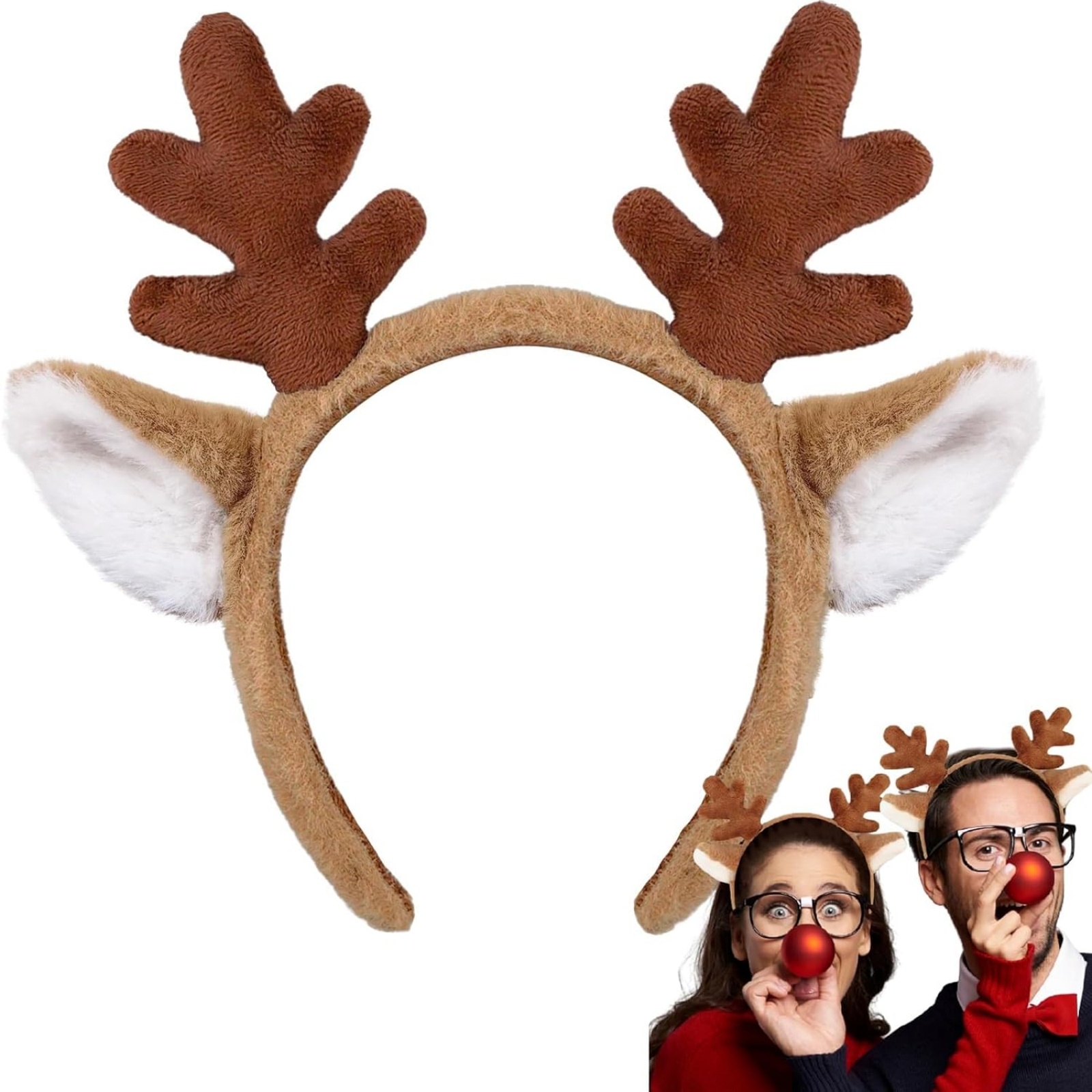 Reindeer Antlers Headband - Opaska na głowę z rogami renifera
