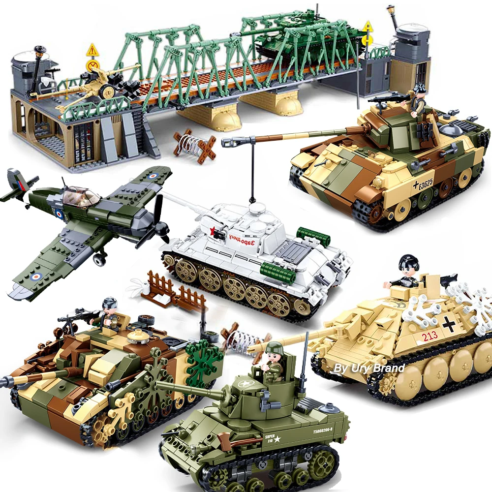 Lego Set Creator - Zestawy klocków konstrukcyjnych Sluban: Samolot wojskowy,