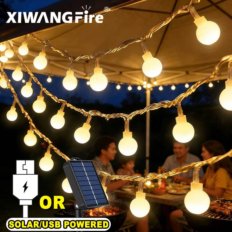 Lampki solarne/USB/bateryjne,  – Christmas Lights Outdoor recenzja i cena