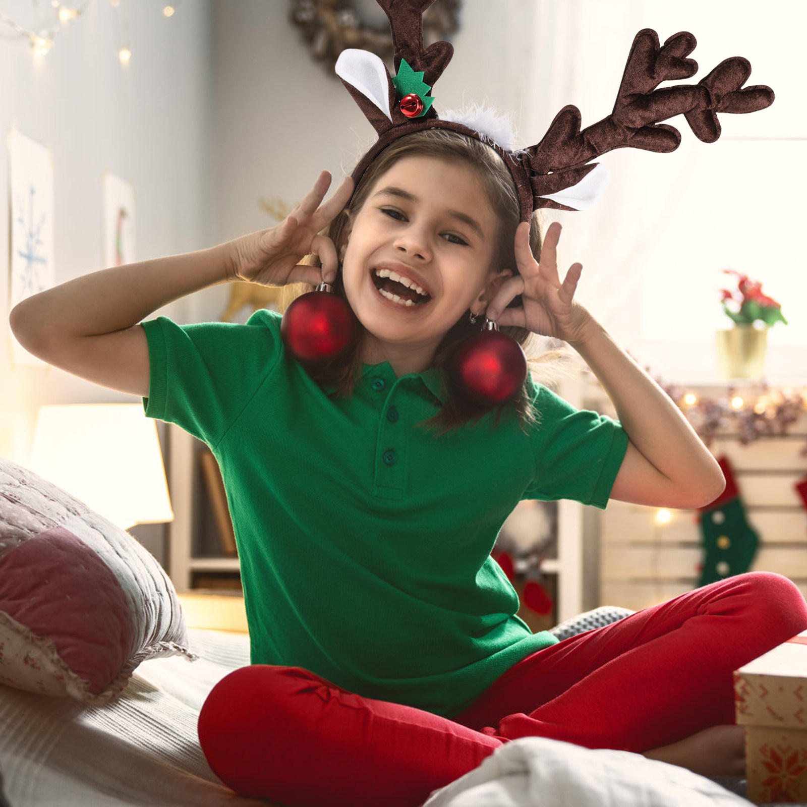 Opaska na głowę z rogami renif – Reindeer Antlers Headband recenzja i cena