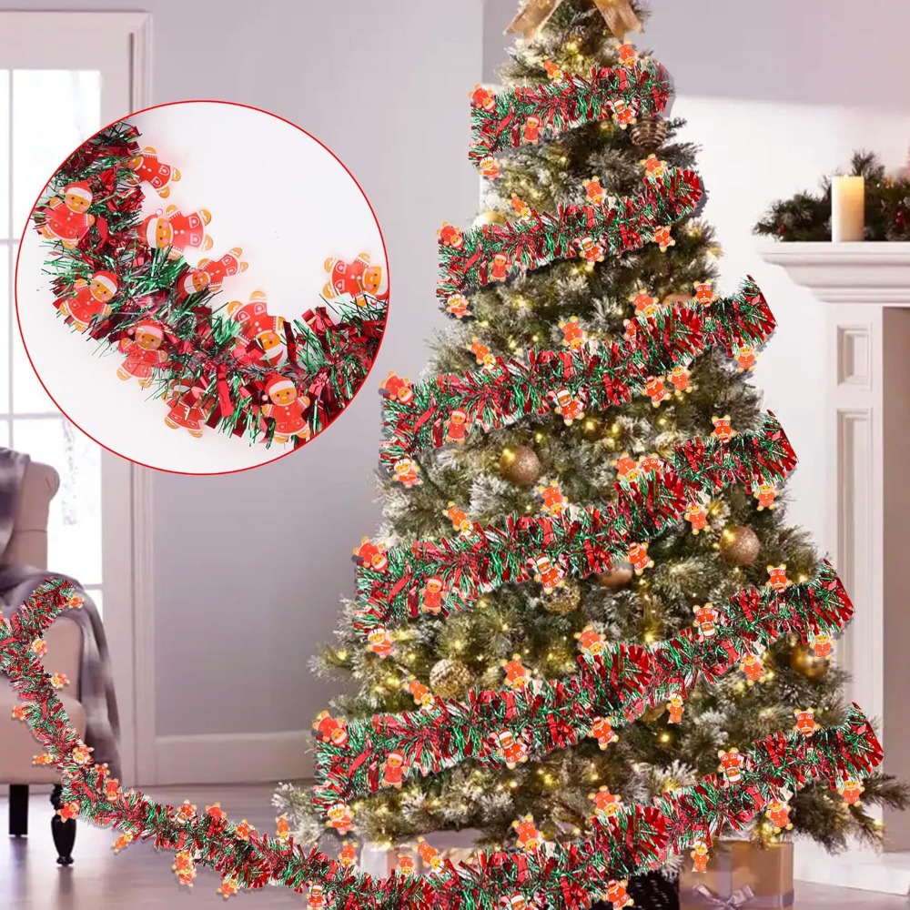 Świąteczna girlanda z lamety c – Tinsel Garland Decoration recenzja i cena