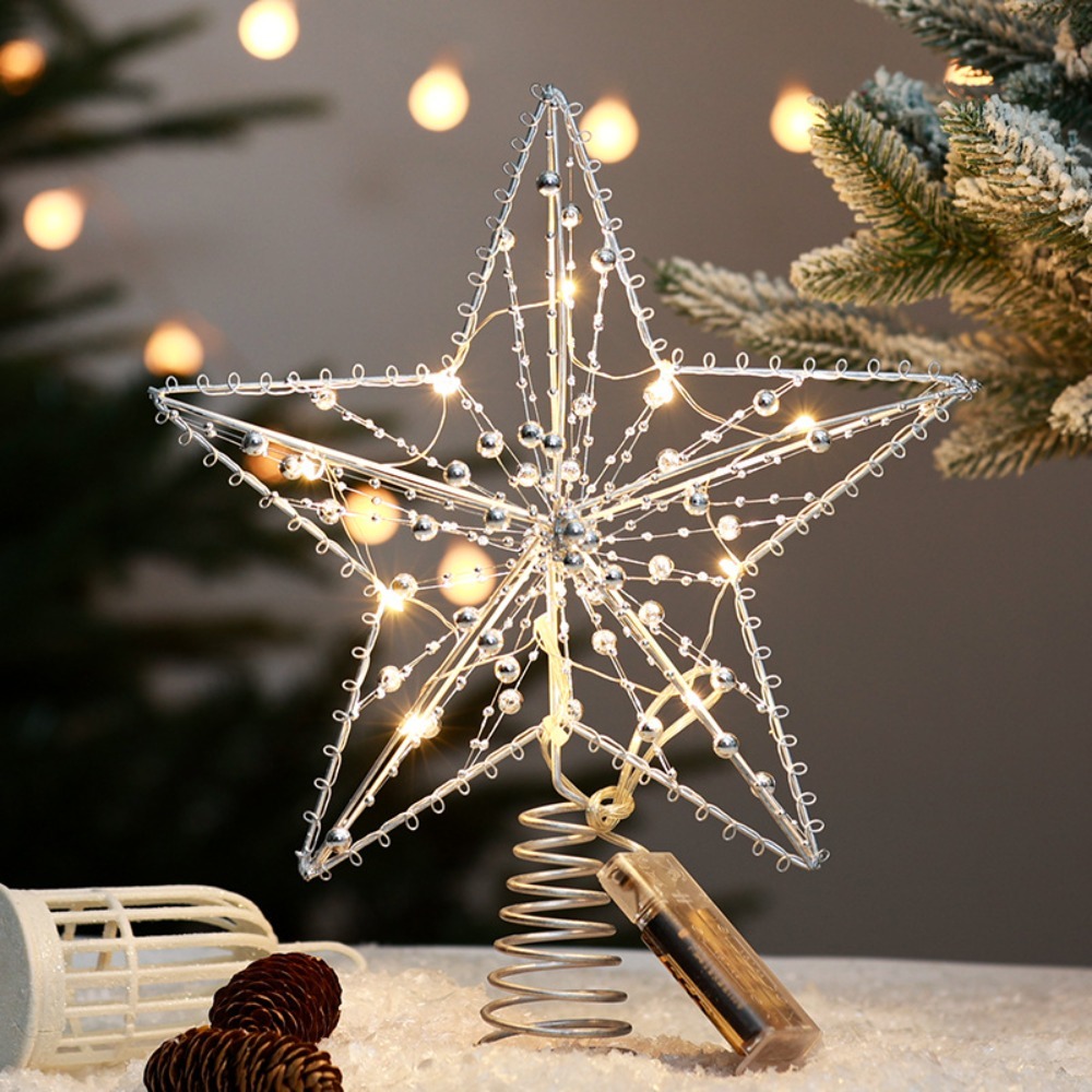 Złota/Srebrna Gwiazda LED na C – Star Tree Topper recenzja i cena