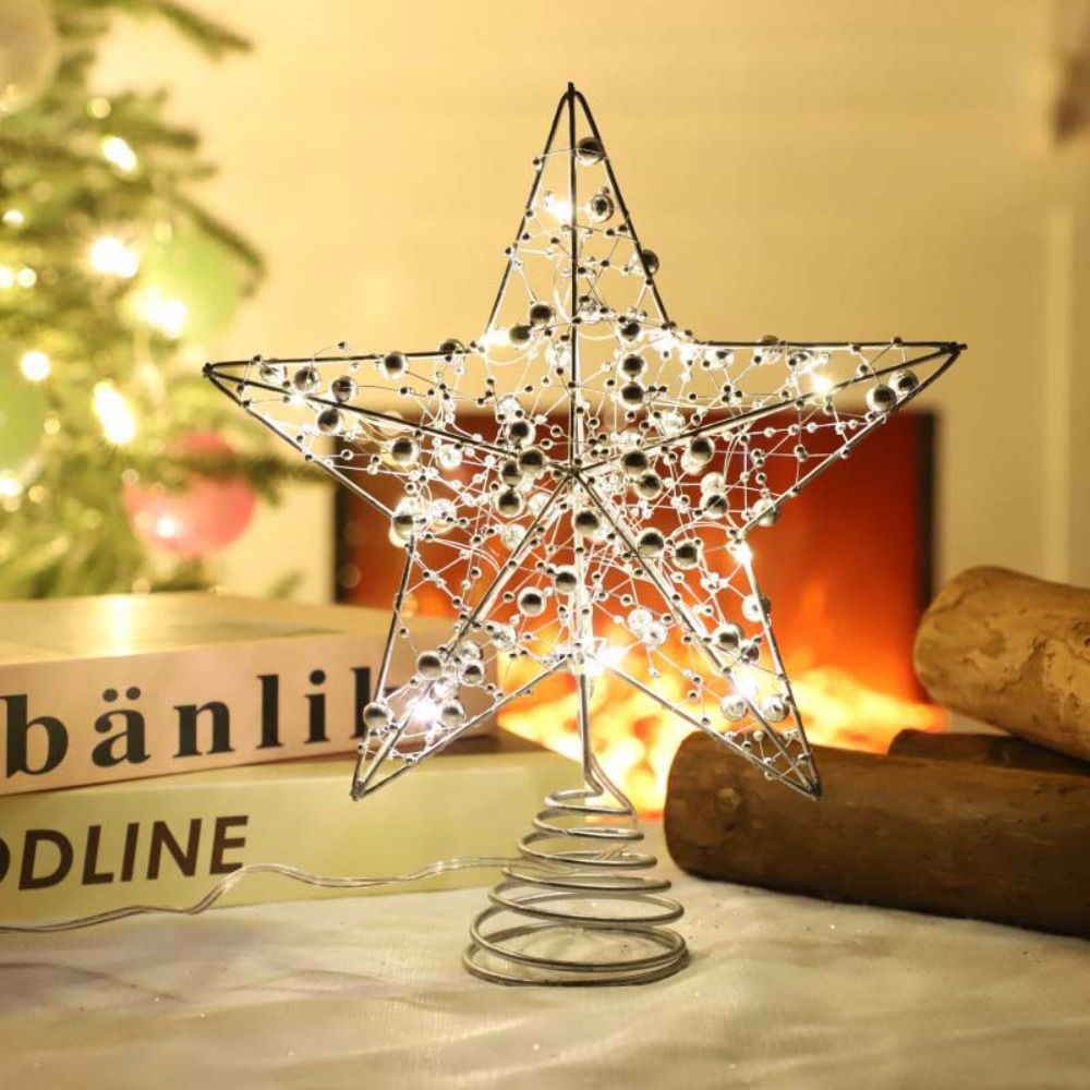 Złota/Srebrna Gwiazda LED na C – Star Tree Topper recenzja i cena