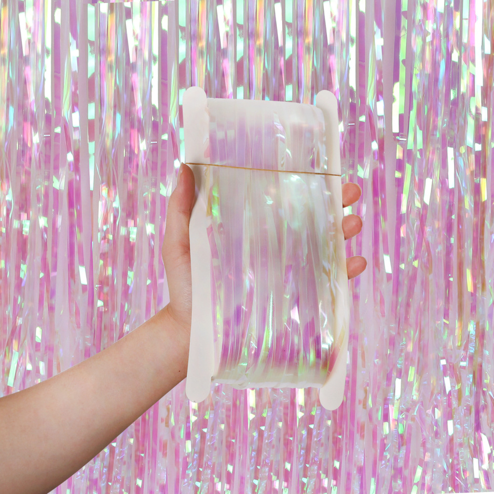 2M 3M Party Backdrop Curtains  – Tinsel Garland Decoration recenzja i cena