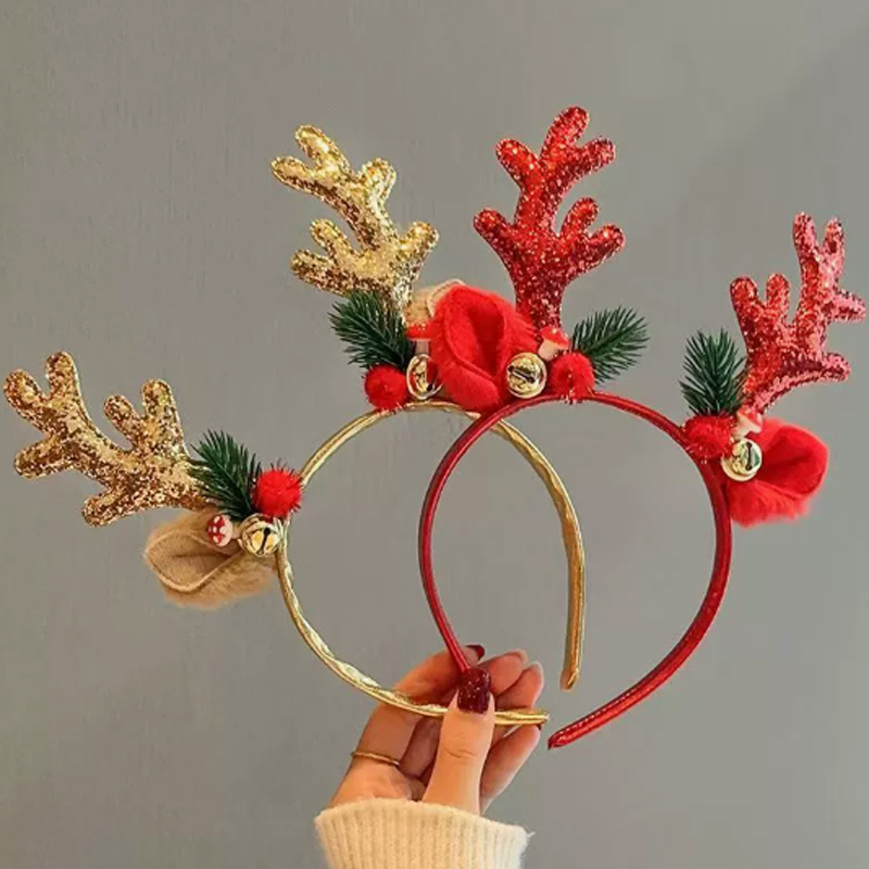 Świąteczna opaska z brodami re – Reindeer Antlers Headband recenzja i cena