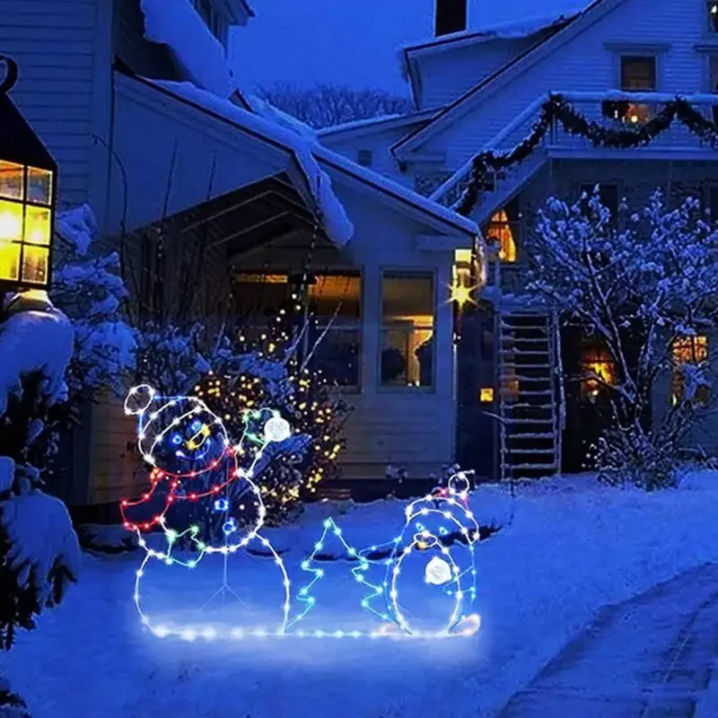 Animowany bałwanek LED z broka – Christmas Lights Outdoor recenzja i cena