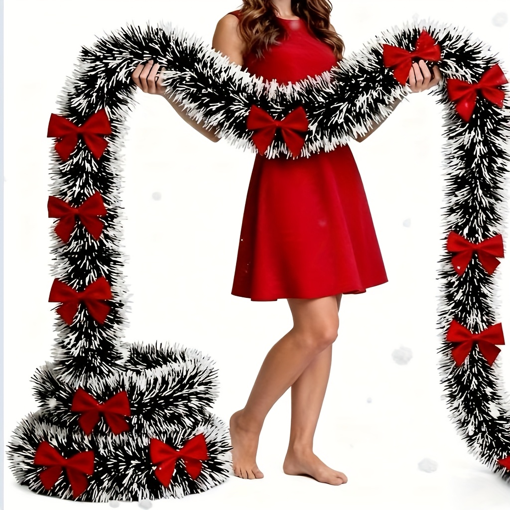 Sztuczna girlanda świąteczna,  – Tinsel Garland Decoration recenzja i cena
