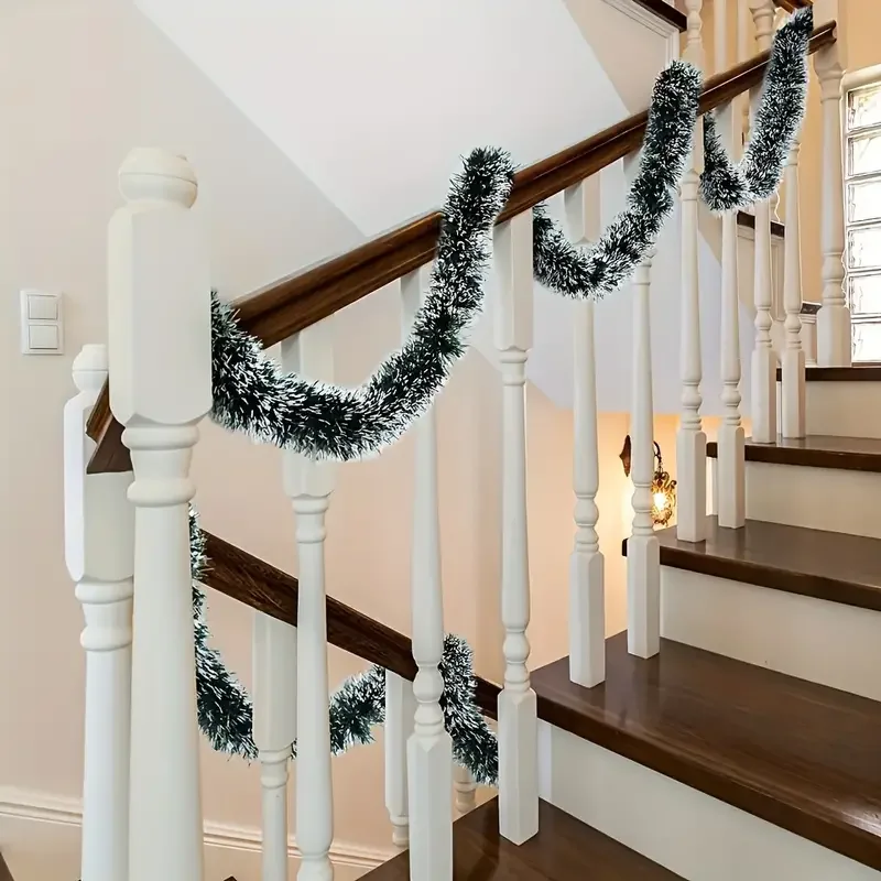 Zielono-biała świąteczna girla – Tinsel Garland Decoration recenzja i cena