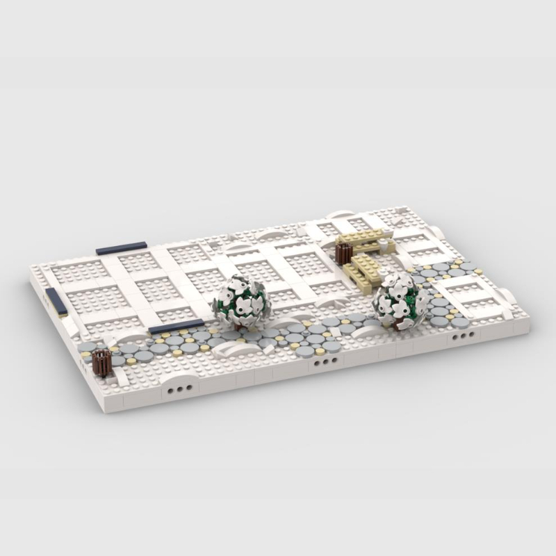 Podstawa ekspozycyjna Zimowa W – Lego Set Creator recenzja i cena