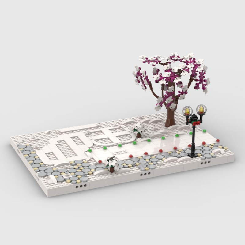 Podstawa ekspozycyjna Zimowa W – Lego Set Creator recenzja i cena