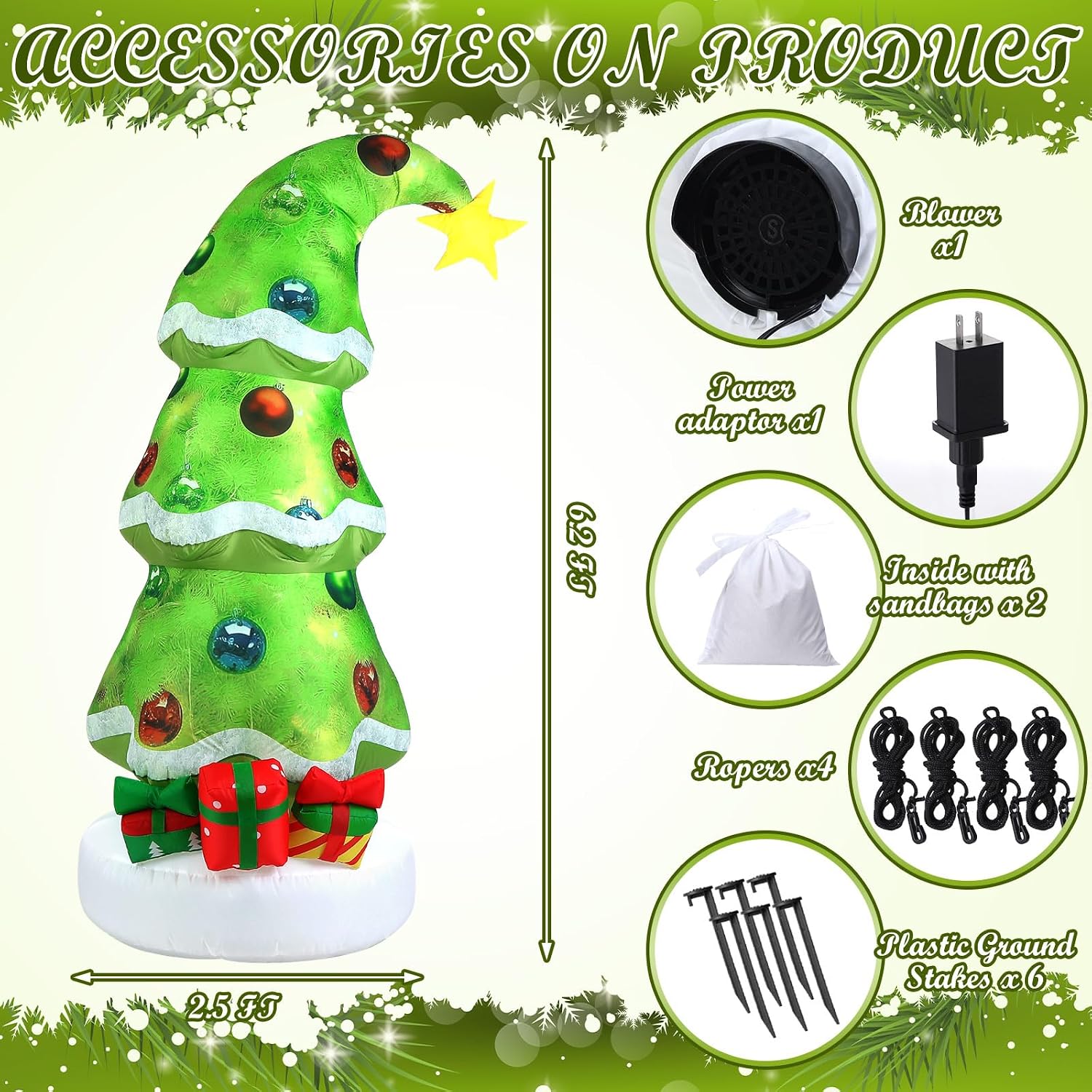Ozdoby świąteczne dmuchane na  – Christmas Lights Outdoor recenzja i cena