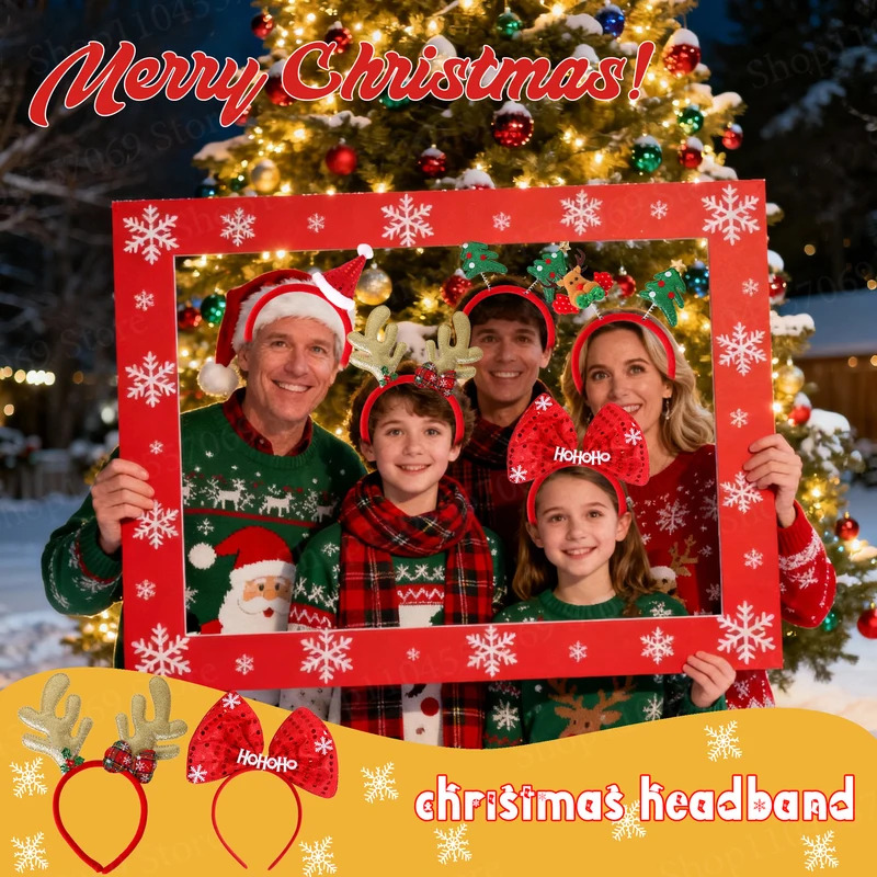 12-120 szt. Świąteczne Opaski  – Reindeer Antlers Headband recenzja i cena