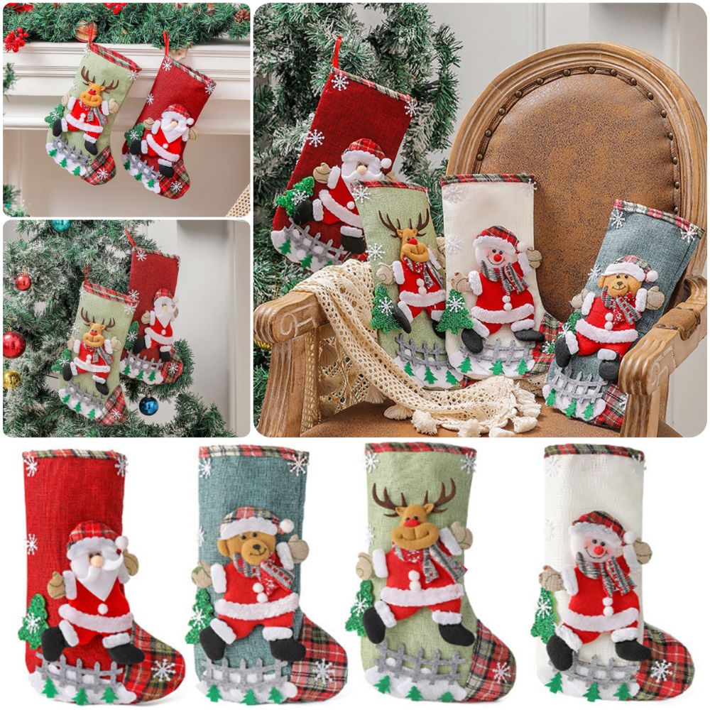 Wielokolorowa świąteczna skarp – Christmas Stocking Hanging recenzja i cena