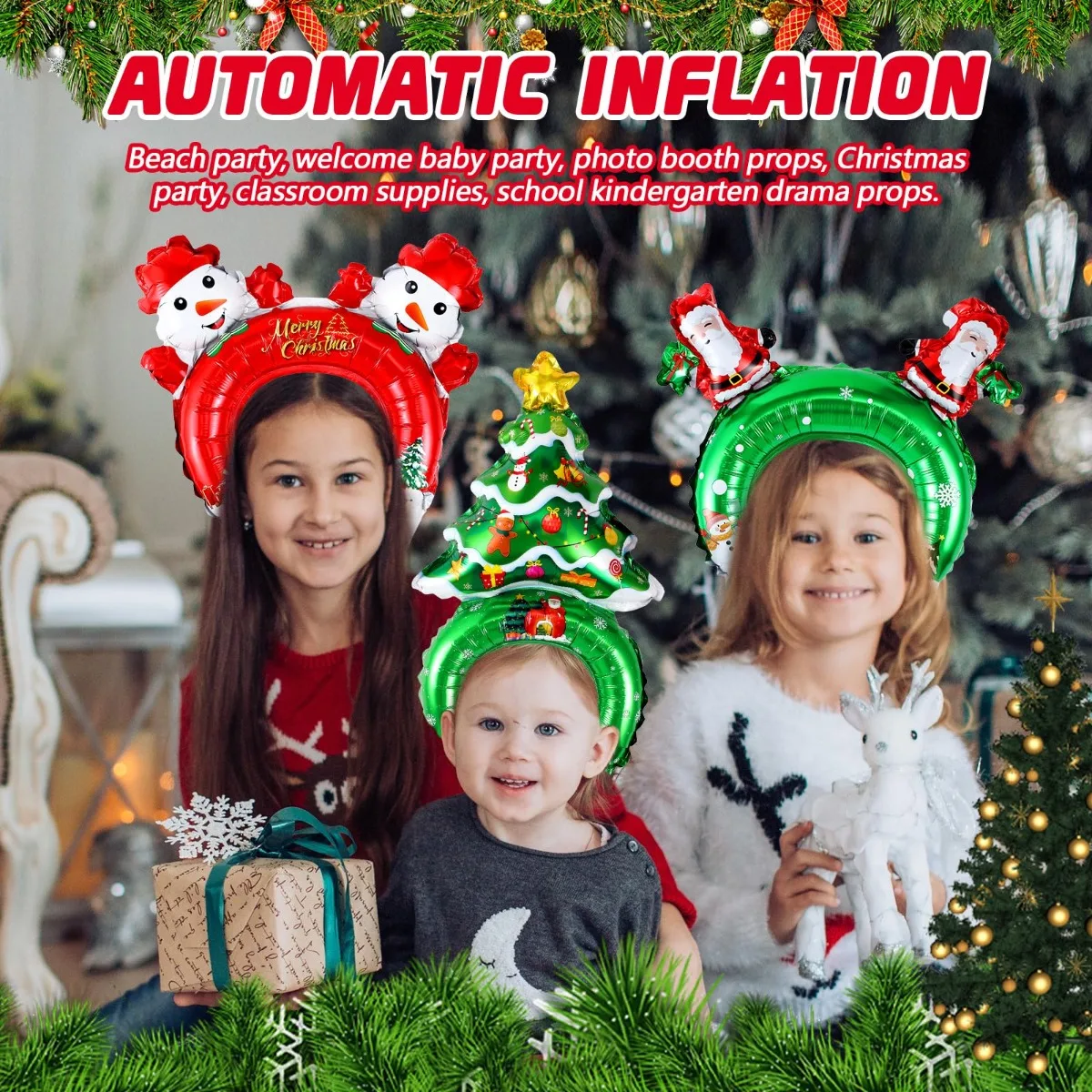 Świąteczne nadmuchiwane opaski – Reindeer Antlers Headband recenzja i cena