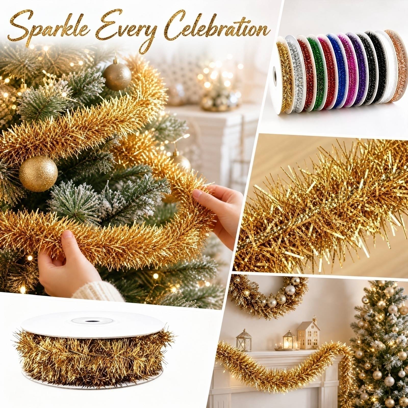 Plastikowa girlanda druciana o – Tinsel Garland Decoration recenzja i cena