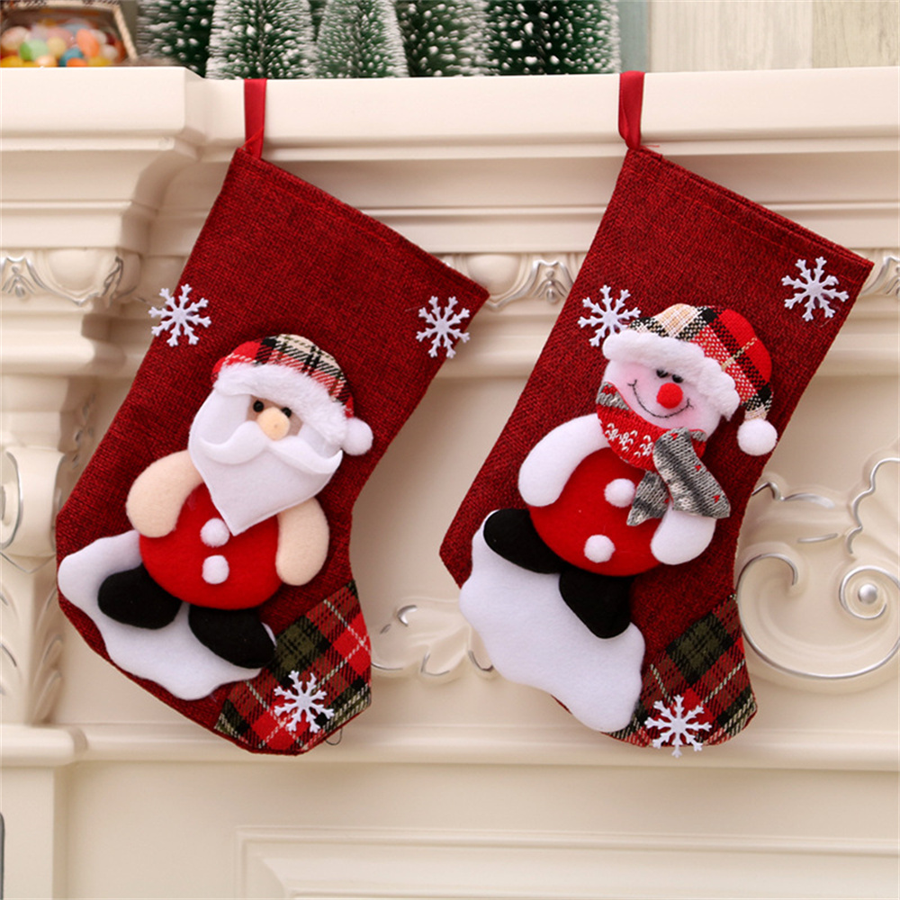 Lniane Świąteczne Skarpety na  – Christmas Stocking Hanging recenzja i cena