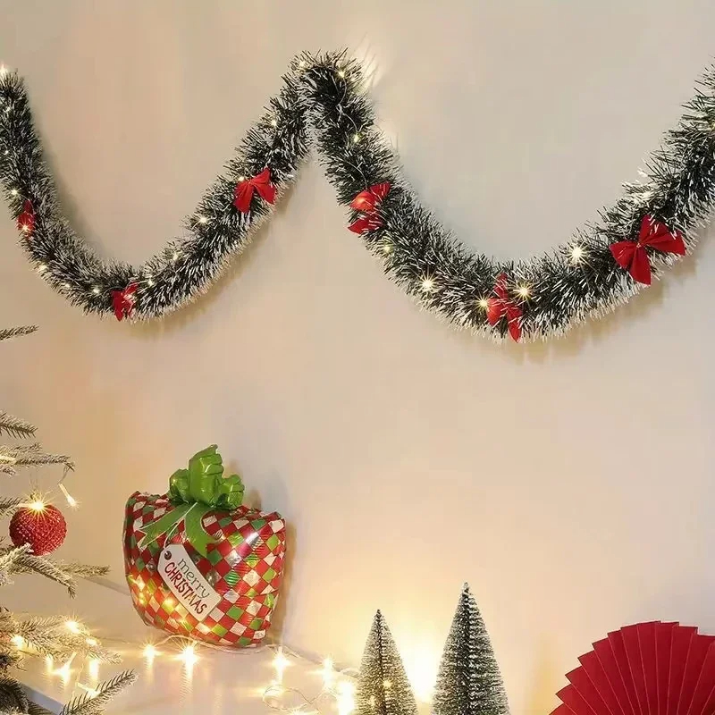 2-metrowa girlanda świąteczna  – Tinsel Garland Decoration recenzja i cena