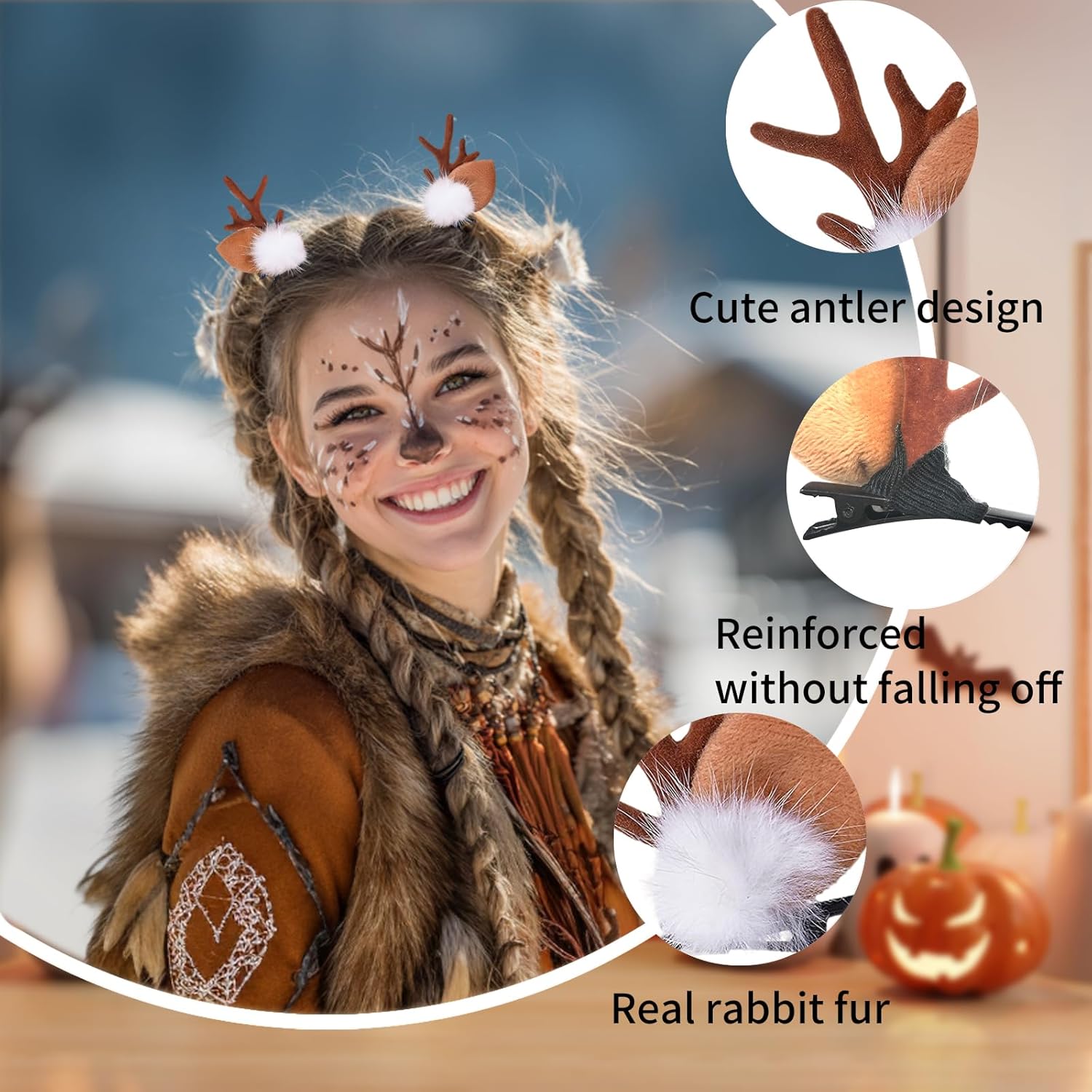1/2 Pary Małe Opaski na Głowę  – Reindeer Antlers Headband recenzja i cena